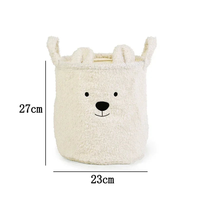 Petits paniers moumoutes avec tête d’ours