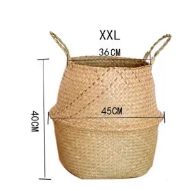 Grands paniers en osier – rangement & cache-pot décoratif