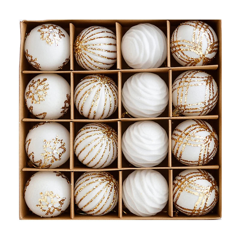 Lot de boules de Noël – Décorations de sapin multicolores