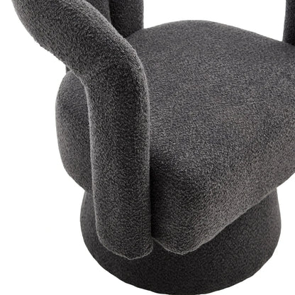 Chaise design en bouclette – Assise rotative 360°