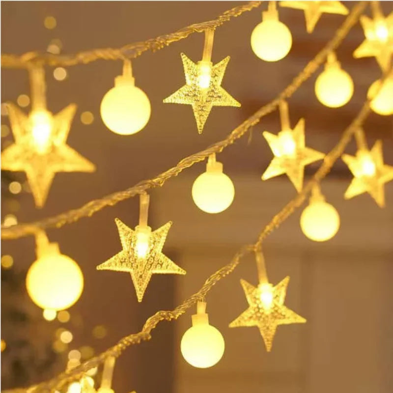 Guirlandes lumineuses de Noël – Étoiles, sapins, lunes ou boules