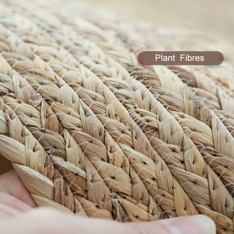 Tapis rond en jute tressée – Naturel et bohème chic