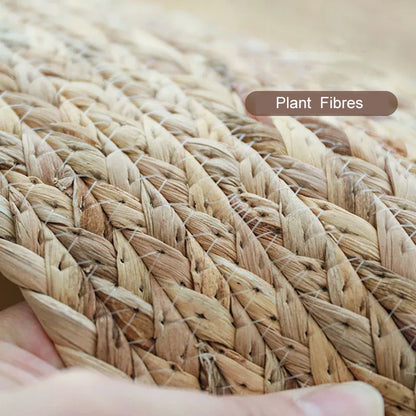 Tapis rond en jute tressée – Naturel et bohème chic