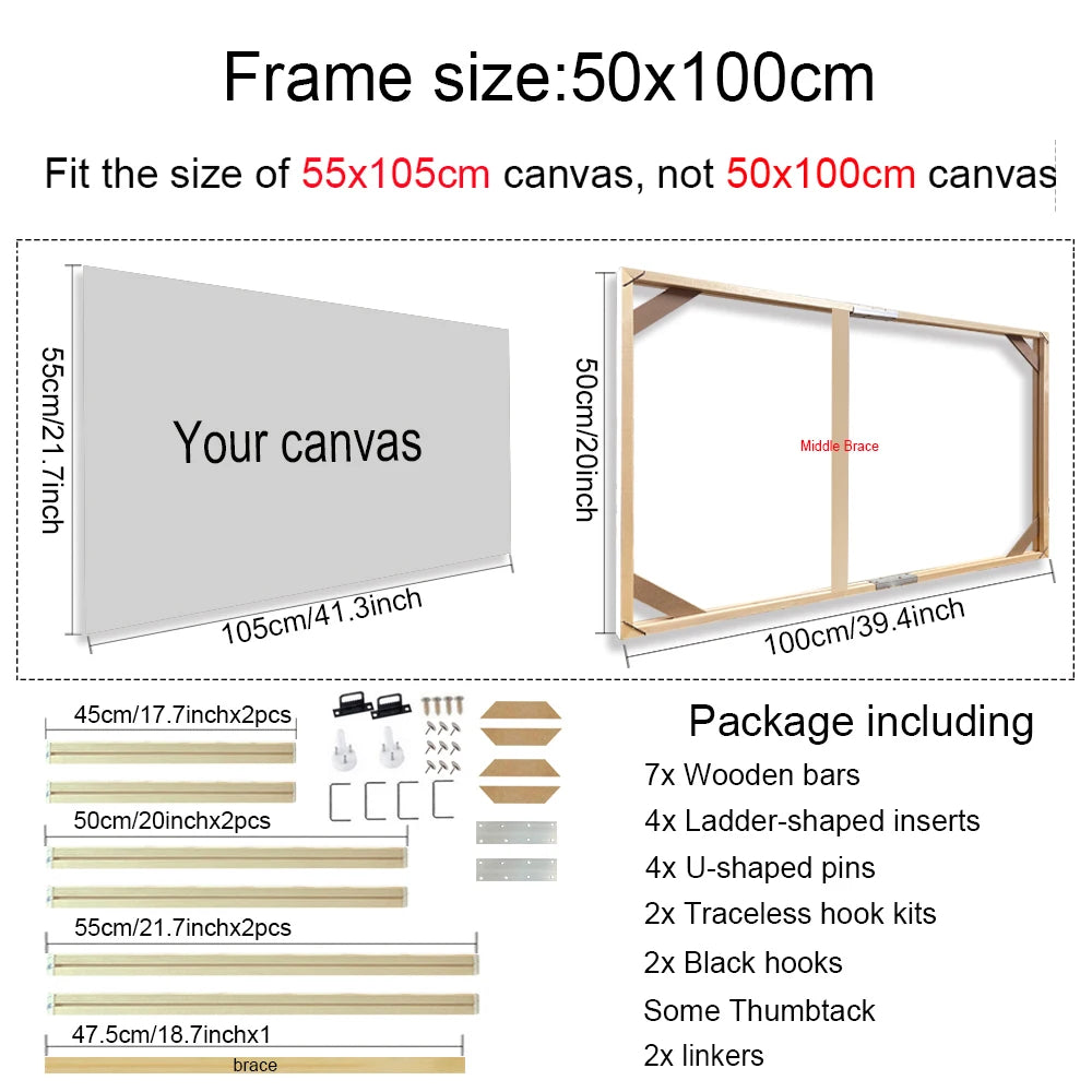 Cadre en bois pour toile
