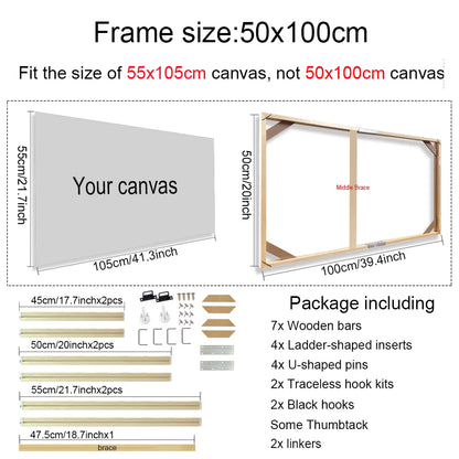 Cadre en bois pour toile