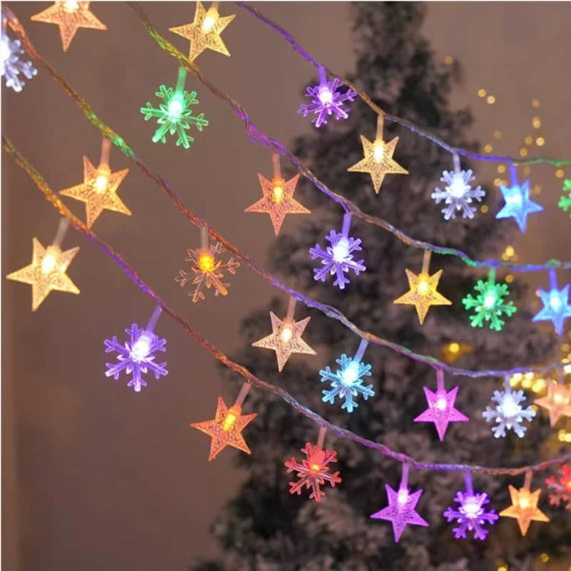 Guirlandes lumineuses de Noël – Étoiles, sapins, lunes ou boules