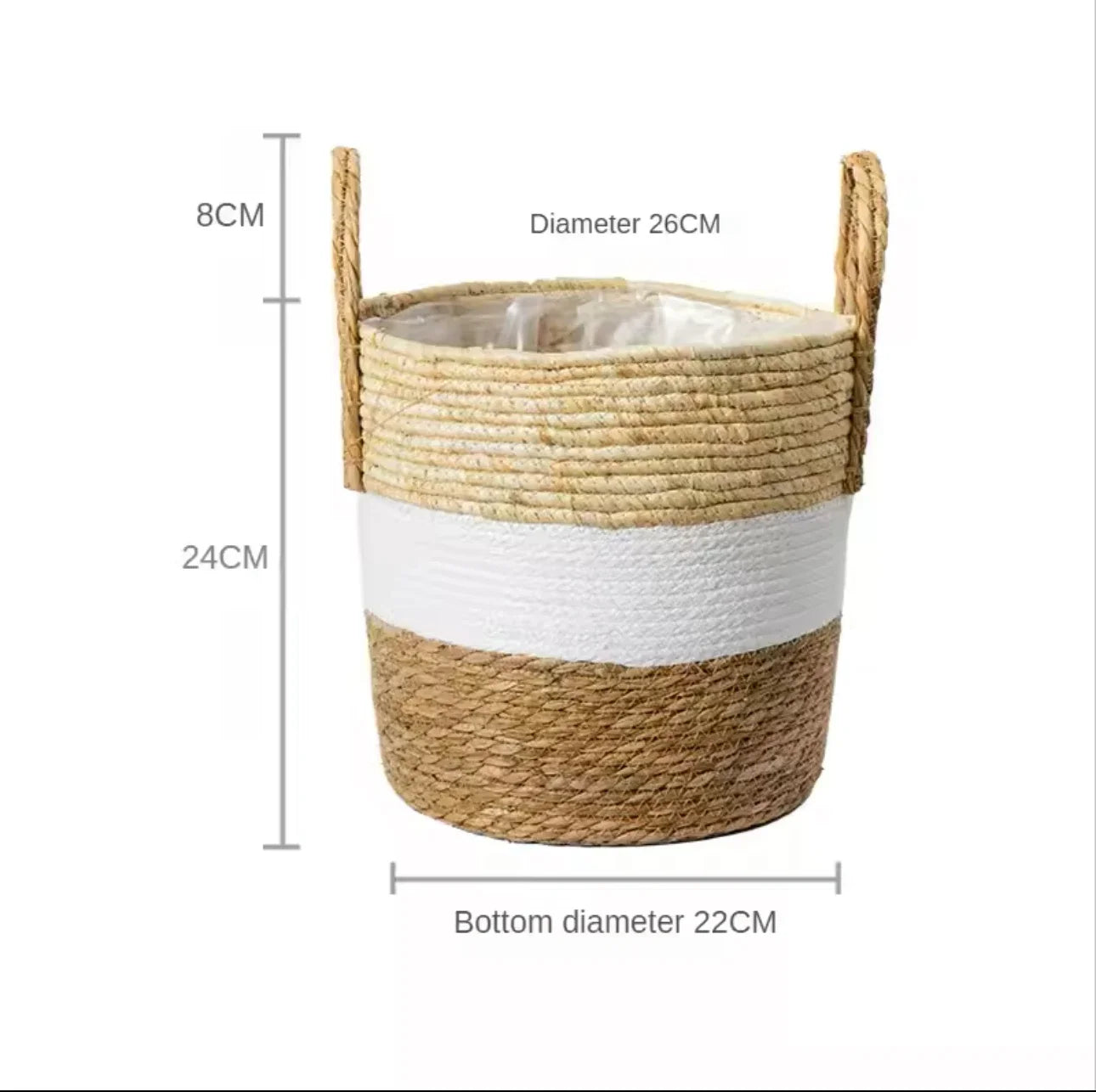Cache-pots en osier – motifs variés pour plantes & fleurs