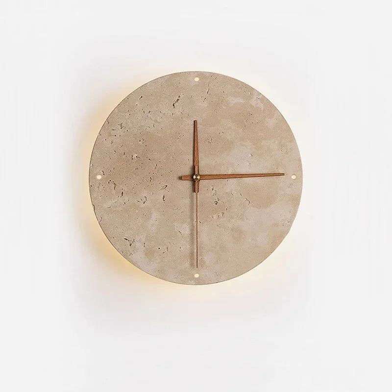 Horloge en Travertin