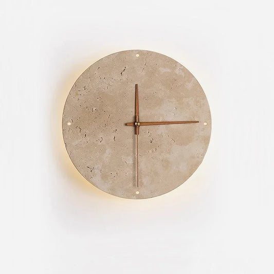 Horloge en Travertin