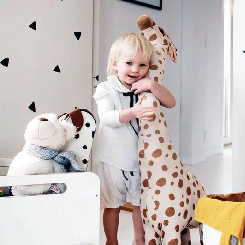 Peluche géante girafe
