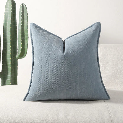 Housse de coussin en chenille douce
