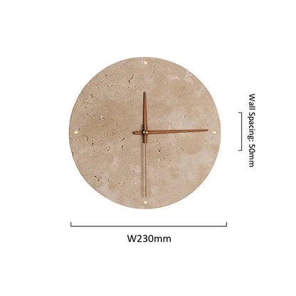 Horloge en Travertin
