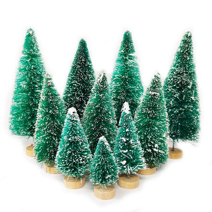 Lot de 5 ou 8 mini-sapins de décoration