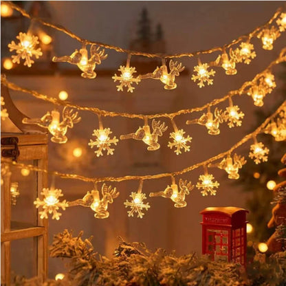 Guirlandes lumineuses de Noël – Étoiles, sapins, lunes ou boules