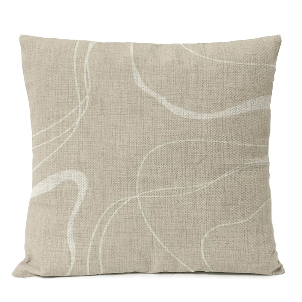 Housse de coussin abstrait et géométrique