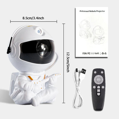 Lampe projecteur astronaute – veilleuse étoiles au plafond