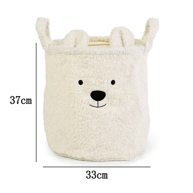 Petits paniers moumoutes avec tête d’ours