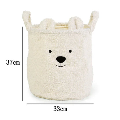 Petits paniers moumoutes avec tête d’ours