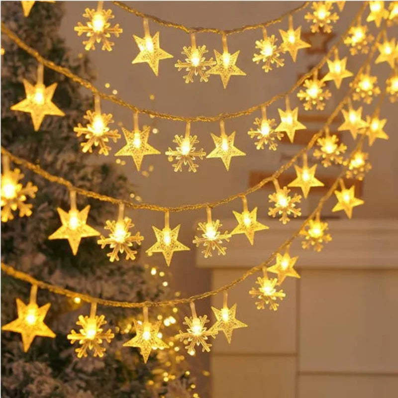 Guirlandes lumineuses de Noël – Étoiles, sapins, lunes ou boules